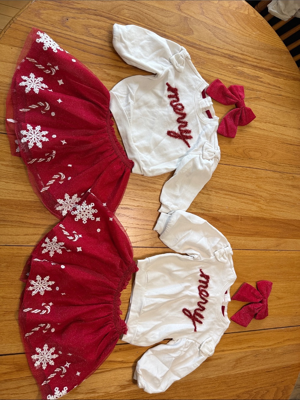 Twins matching Merry holiday set